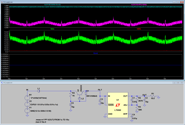 LT3062 With Capacitance Multiplier